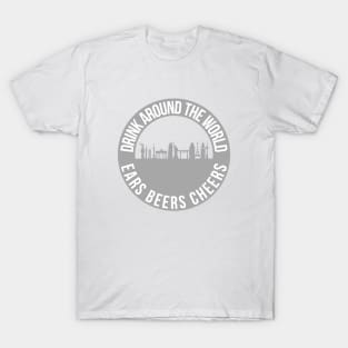 Drink Around the World Grey T-Shirt